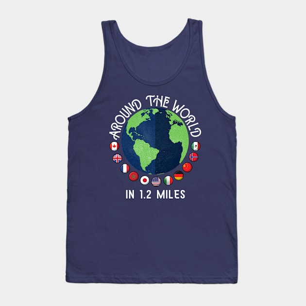 Around the World in 1.2 Miles- World Showcase Inspired Tank Top by Love Of Mouse